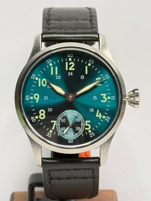 Handgefertigte, limitierte Fliegeruhr 42mm, präzises Handaufzugswerk, Garantie