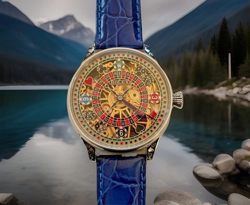 BEAUTIFUL VINTAGE ROLEX LEVER MOVEMENT IN A NEW QUALITY CASE, FULLY SERVICED.