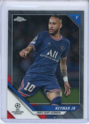 2021-22 TOPPS CHROME UEFA CHAMPIONS LEAGUE BASE CHROME NEYMAR JR #50