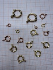 FEDERRINGE und KARABINERHAKEN für Taschenuhr KETTEN  #53