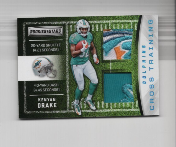 Kenyan Drake Panini Rookies & Stars Cross Training Relics #6 Base