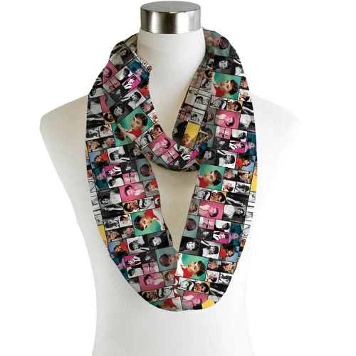 Audrey Hepburn Montage - Infinity Chiffon Scarf