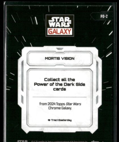 Star Wars Topps Galaxy Chrome 2024 Power Of The Dark Side - PD-2 Mortis Vision - Picture 2 of 2