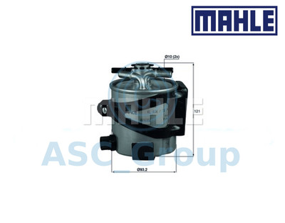 Echter MAHLE Ersatzmotor Inline Kraftstofffilter KLH 44/17