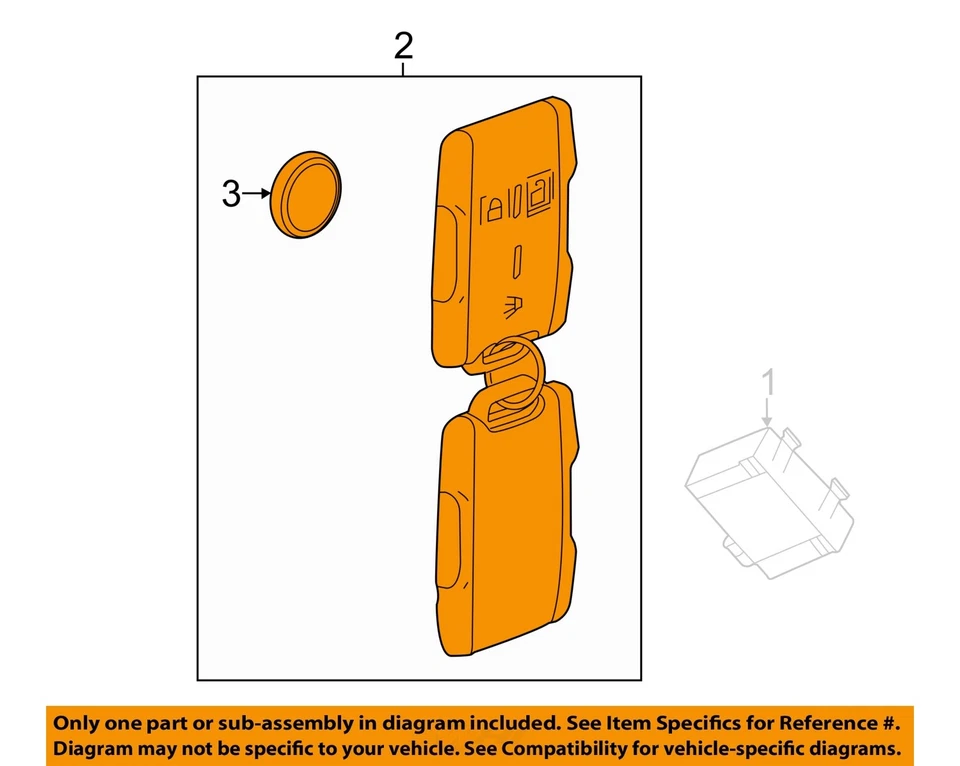 GM OEM 19-23 Sierra 2500 HD componentes de entrada sin llave - transmisor 84209236 Foto 2 de 3