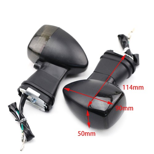 Front Amber Turn Signal Light Pair For Kawasaki ZX6R/9R, Ninja 250/500R, ZRX1200S