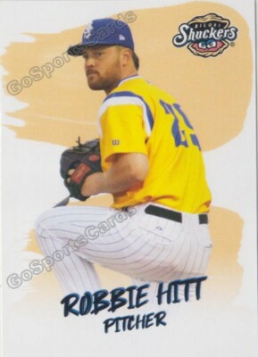 2021 Biloxi Shuckers Robbie Hitt RC Rookie Milwaukee Brewers