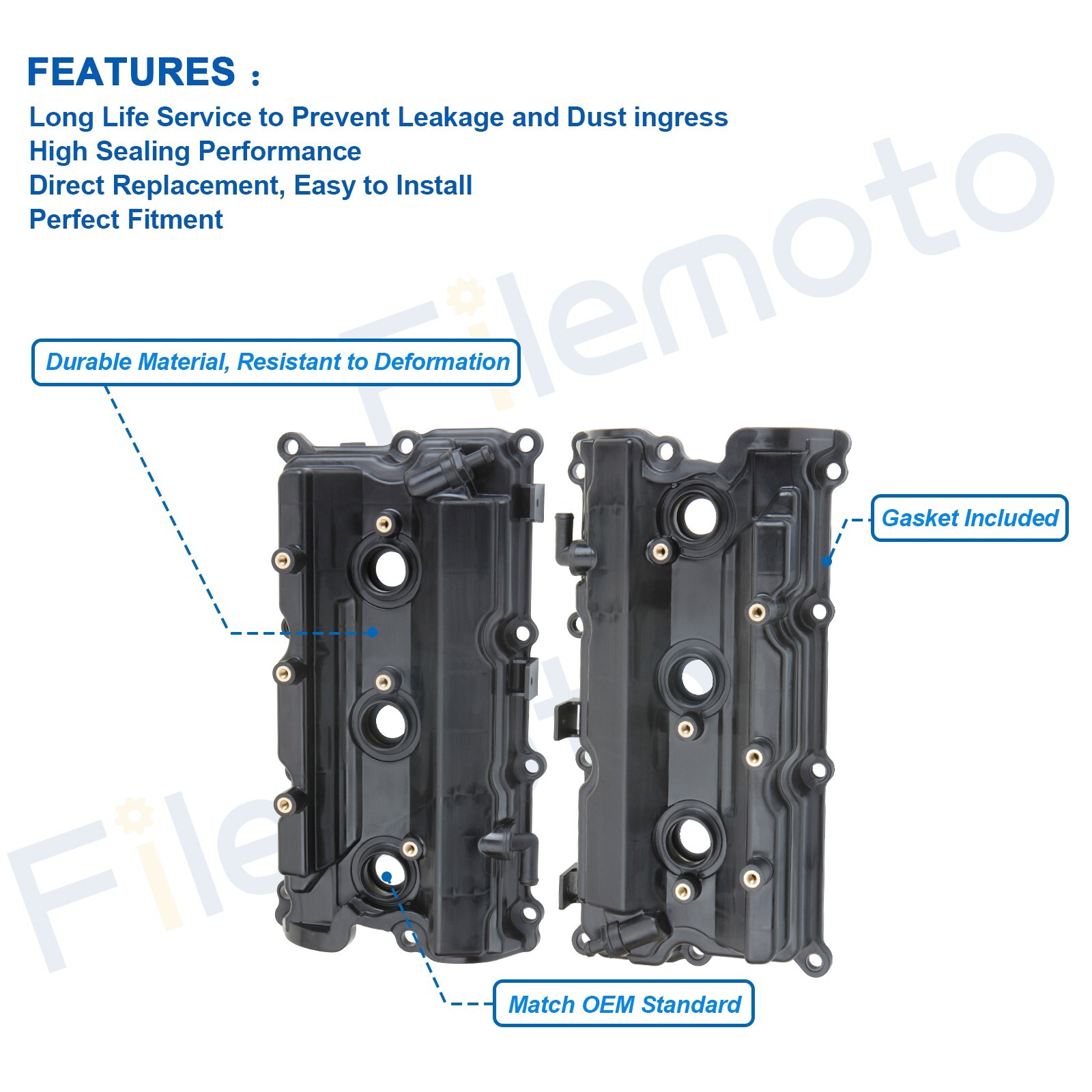 For 0204 Nissan Pathfinder Infiniti QX4 3.5L Engine Valve Cover Kit w