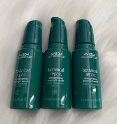 3x AVEDA BOTANICAL REPAIR STRENGTHENING OVERNIGHT Serum Travel Size 1oz Each