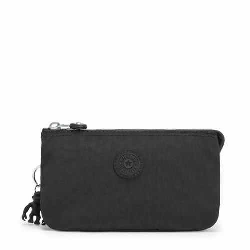 Portefeuille Porte-monnaie KIPLING Vintage En Toile Noire - Authentique Et D'occasion