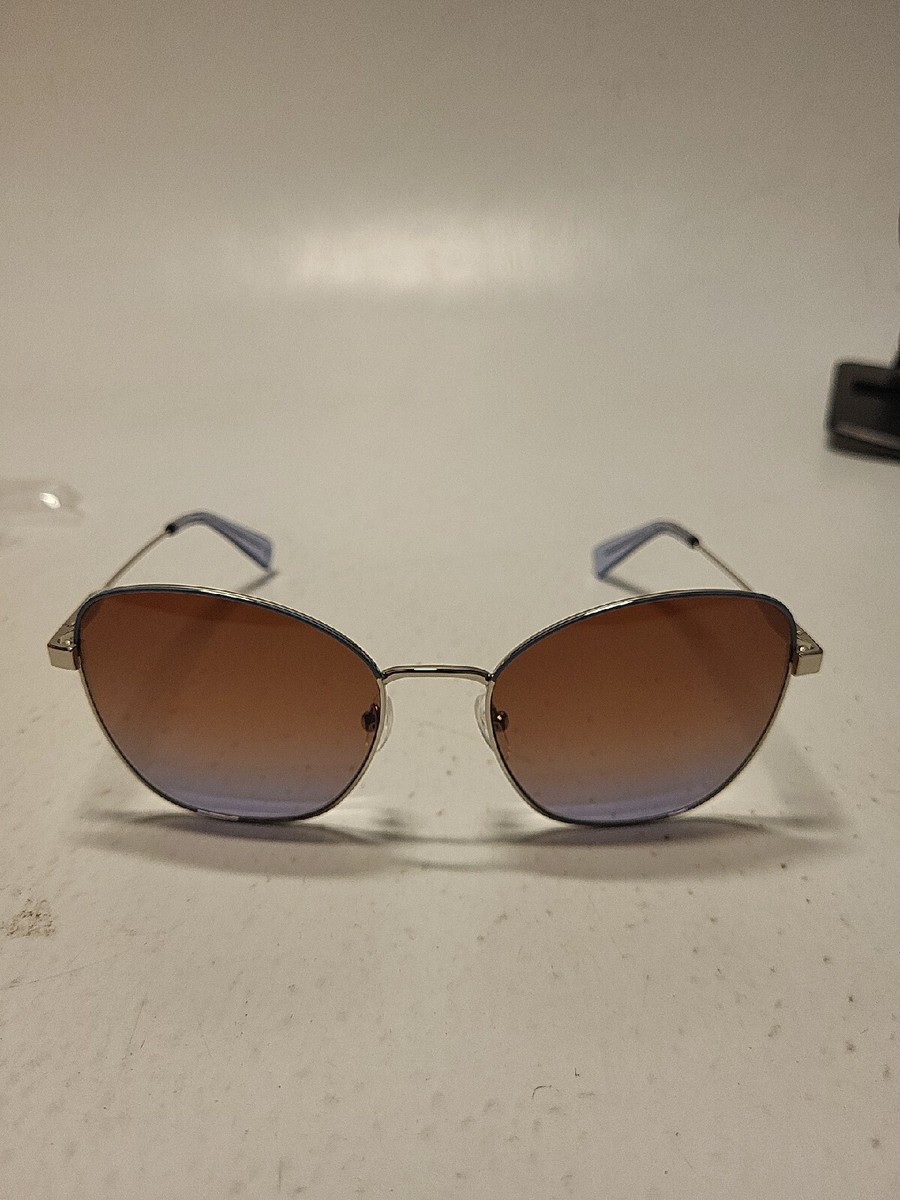 Longchamp LO164S Sunglasses Women Gold/Black Butterfly 56-16 
