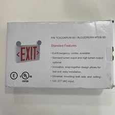 light up exit sign emergency exit sign standard lumens nob