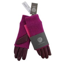 Vince Camuto Womens Ribbed Cuff Gloves Sz Medium GL63PME