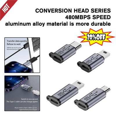 USB C to Mini USB2.0 Adapter Type C Female to Mini USB Male Convert adapters