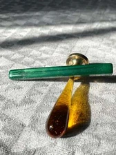 (601) Emerald Sparkle Transparent Ceramic Style Sealing Wax Sticks