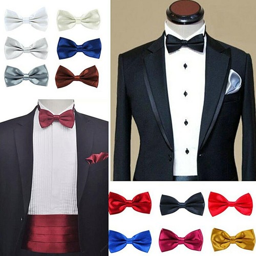 PAPILLON FARFALLINO CRAVATTINO Uomo Rosso Blu Nero Bianco Elegante  Regolabile | eBay