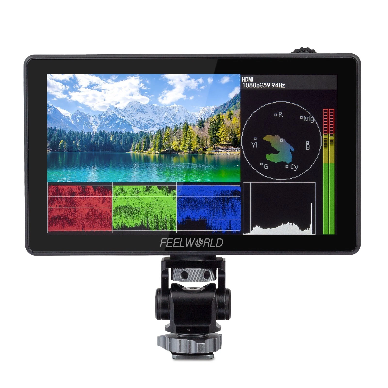 FEELWORLD LUT5 5.5 inch DSLR Camera Field Monitor Touch 3000nits Bright 4K HDMI