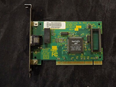 Used 1997 3Com EtherLink XL PCI LAN Card 10BaseT Ethernet 3C900B-TP0 03-0147-000