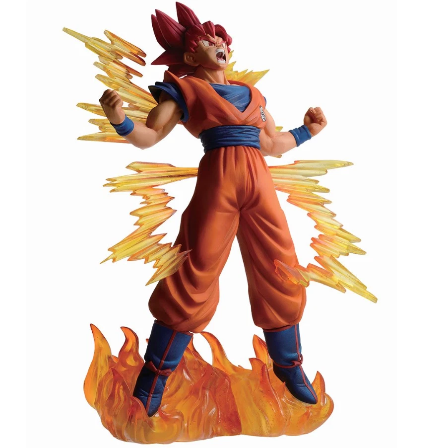 Figura Goku Dios Saiyajin - Juguete de resina PVC Dragonball Z - Juguete Goku de calidad 10 en NUEVO Foto 3 de 4