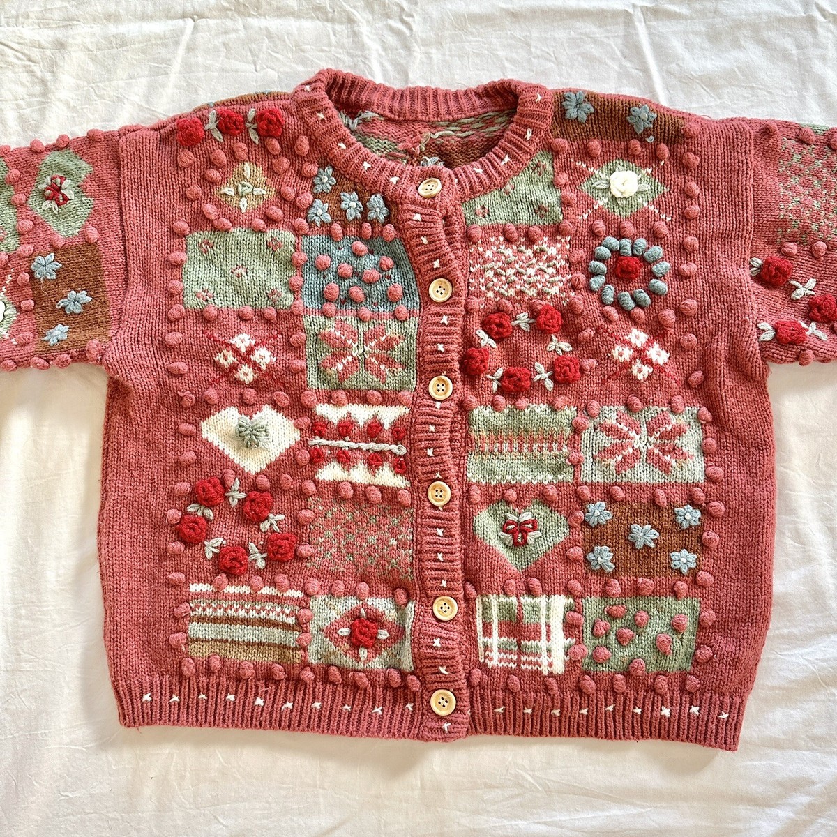 kawaii child core cute funky handmade embroidery crochet vintage