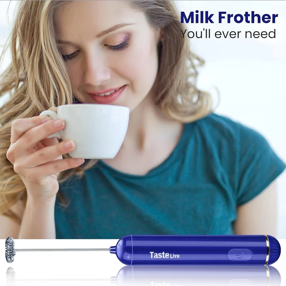 Milk Frother Handheld Electric Whisk Foam Maker Portable Milk Foamer for Coffee