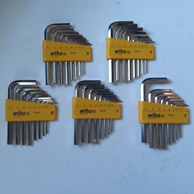 WIHA CHROMIUM HEX KEY SET NEW PART# 351HZ8 1 COMPLETE SET
