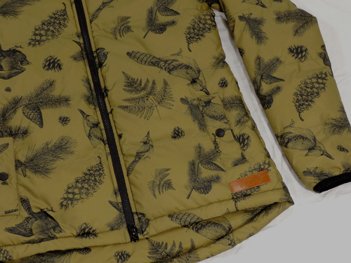KAVU Coat Jacket Small S Puffer Rain Hiking Botanical Hooded YOUTH Boys Girls? - Picture 2 of 19
