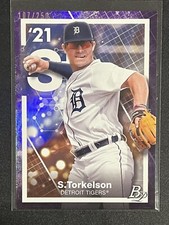 2021 Bowman Platinum Precious Elements Purple #PE7 Spencer Torkelson /250 Tigers