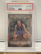 2018 OBSIDIAN MICHAEL PORTER JR. RC PSA 10 GEM MINT #79  1/25 Jersey # Orange