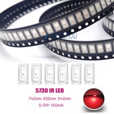 SMD 5730/5630 Chip Infrared LED lamps IR 740nm 850nm 940nm LED Emitting Diode