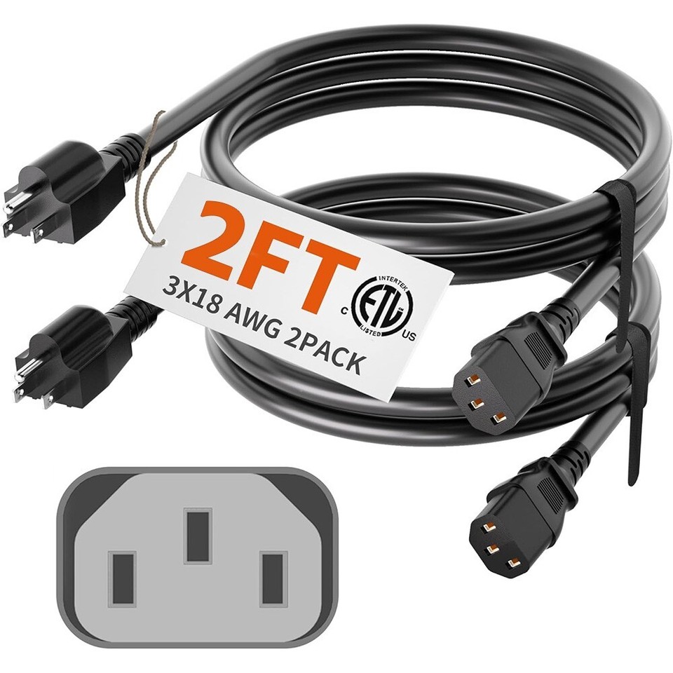 3 Prong Ac Power Cordnull