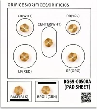 For Samsung Oven Range Propane to Natural Gas Conversion Kit DG69-00500A