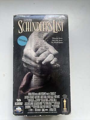 Schindlers List (VHS, 1997, 2-Tape Set)