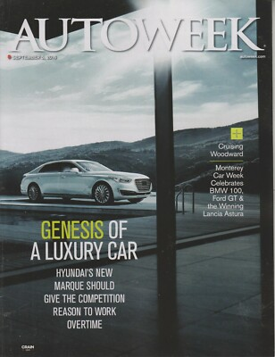 #ad Autoweek September 5 2016 Genesis of a Luxury Car Hyundai#x27;s New Marque Should $17.16