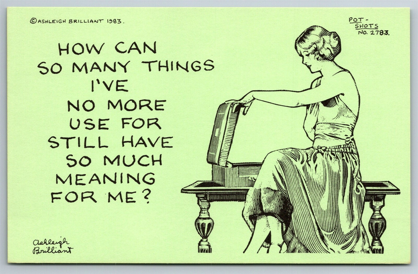 Pot Shots Humor Postcard Ashleigh Brilliant 2783 How Can So Many