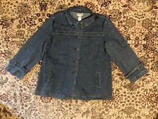 North Style Jean Jacket Size Large Denim Chore Barn Coat Vintage Nwot!