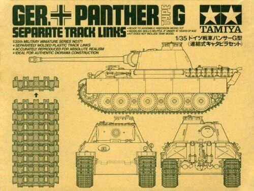 Tamiya 35171 Military Panther G Separate Track Links 1:35 Scale