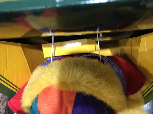 Mochila vintage años 90 para niños Crayola oso de peluche rellena de 10"" con caja - Imagen 5 de 9