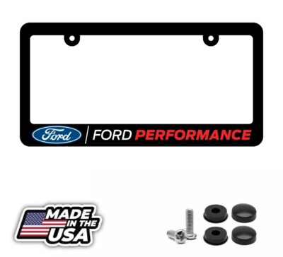 #ad #ad Performance Black License Plate Frame for Ford F150 Mustang Maverick Raptor F250 $13.95