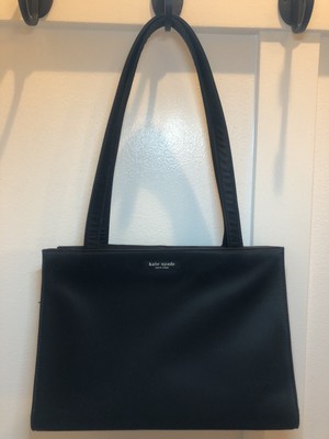 KATE SPADE Vintage Original Sam Black Nylon Box Shoulder Tote Purse Handbag | eBay