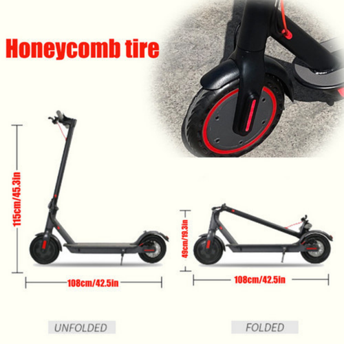 2025 Portable 900W 40KM/H Electric Scooter 50km Adult Fold Travel E-Bike Black - Picture 2 of 10