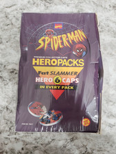 1994 Marvel Spider-man Hero Caps Fat Slammers Toy Biz Collector Caps Box Pogs 1994 Marvel Spider-man Hero Caps Fat Slammers Toy Biz Collector Caps Box Pogs