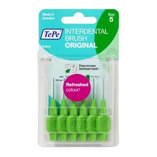 Original Green Interdental Brushes 0.8 Tepe 6 Pieces