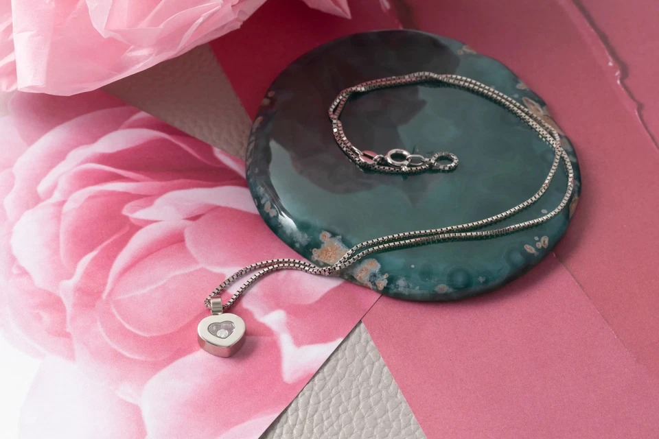 Chopard Happy Heaths Diamonds Anhänger 18k Weißgold 79/2897-20 VP: 2080,- € - Bild 4 von 4