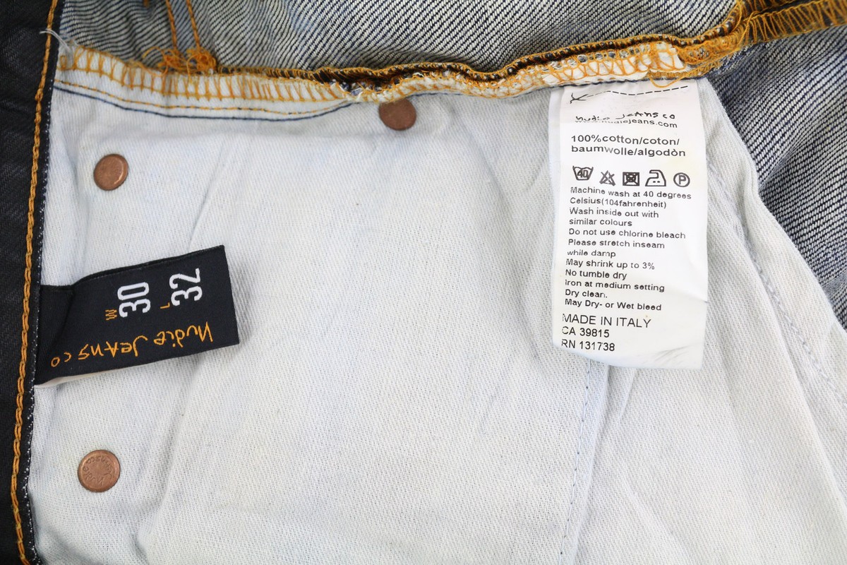 NUDIE Jeans Average Joe Men Jeans W30/L32 Black Coated NUDIE Jeans Average Joe Men Jeans W30/L32 Black Coated
