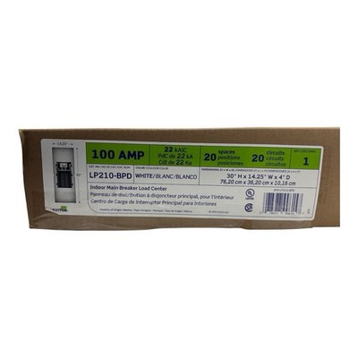 Leviton 100A 20-Space 20 Circuit Indoor Load Center w/Main Breaker LP210-BPD (OB