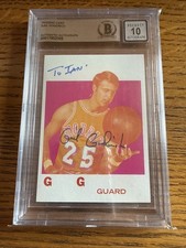 1971 Topps Progressive Plate Proof 1/1 Gail Goodrich Signed / Auto - BGS Auth