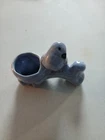 Vintage MCCOY Light Blue Bird Pottery Planter Vase