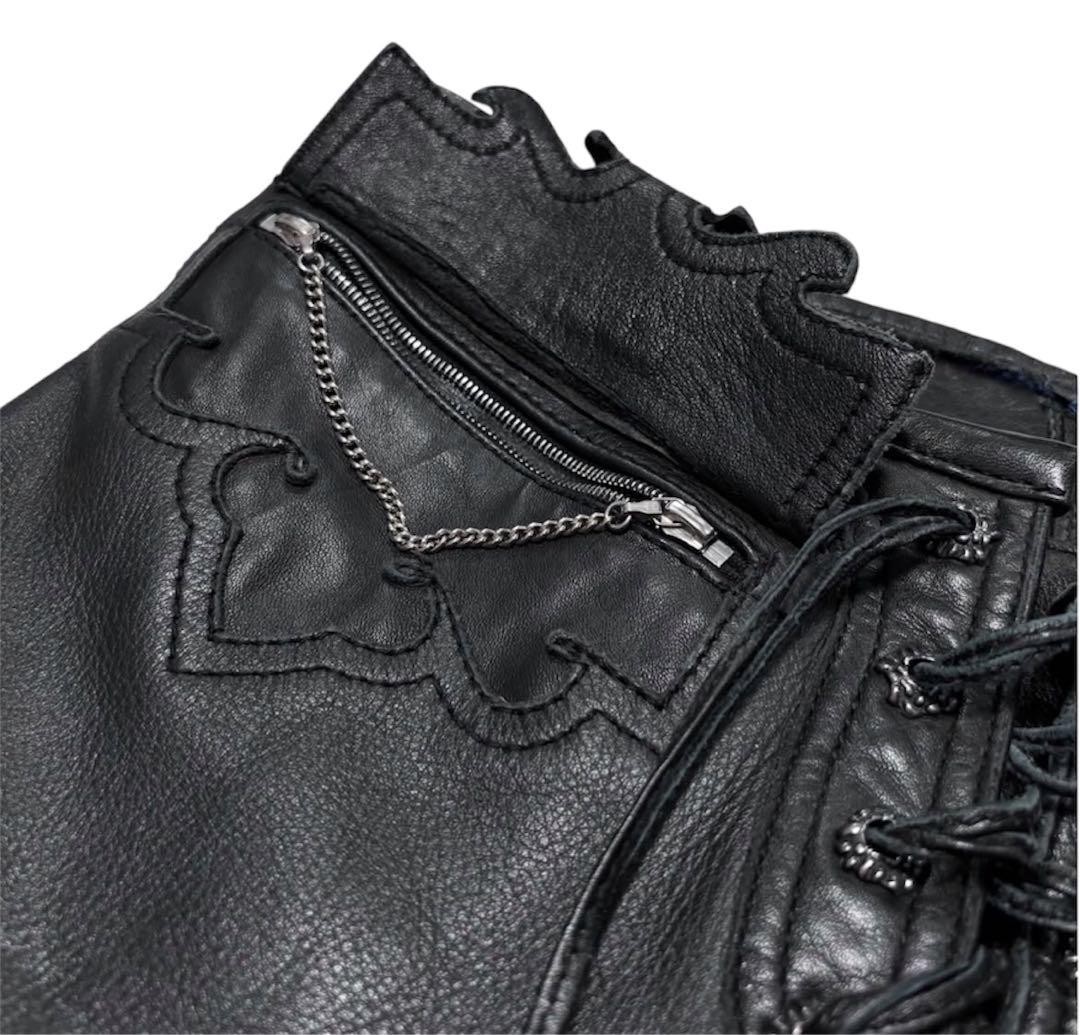 archive Deerskin Lace-Up Leather pants | eBay