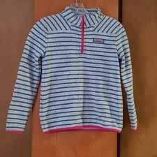 Girls Vineyard Vines Shep Fleece 1/4 Zip Shirt Medium 10-12 Casual